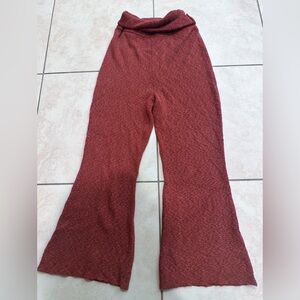 FP Movement by Free People Textured Burgundy Pants